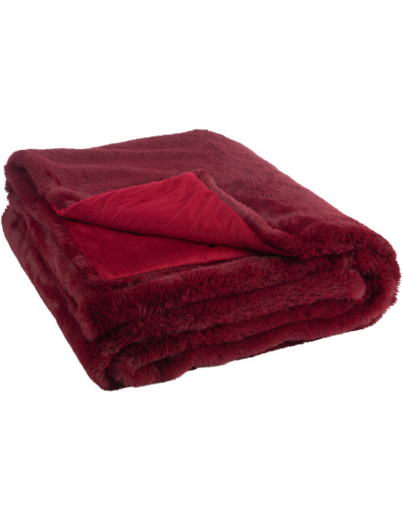 Plaid 130x180 Cutie en Polyester Rouge - 2