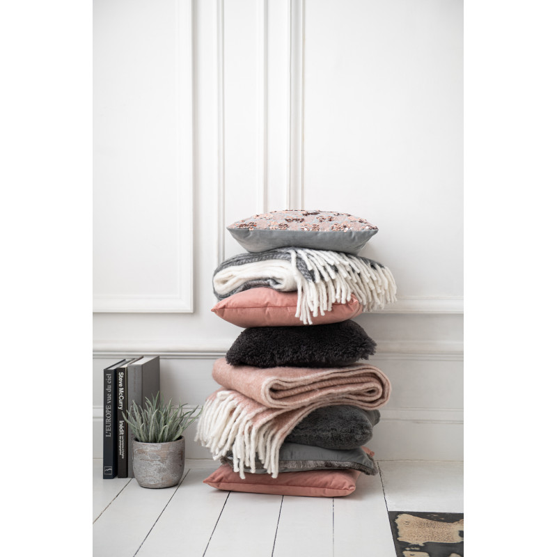 Coussin Carré Cutie 45x45 en Polyester Gris foncé - 2