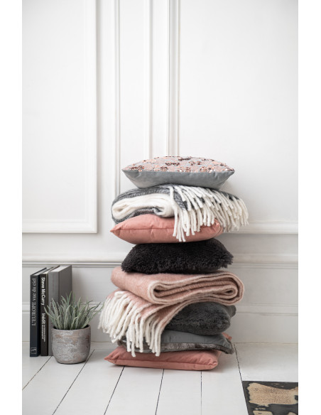 Coussin Carré Cutie 45x45 en Polyester Gris foncé - 2