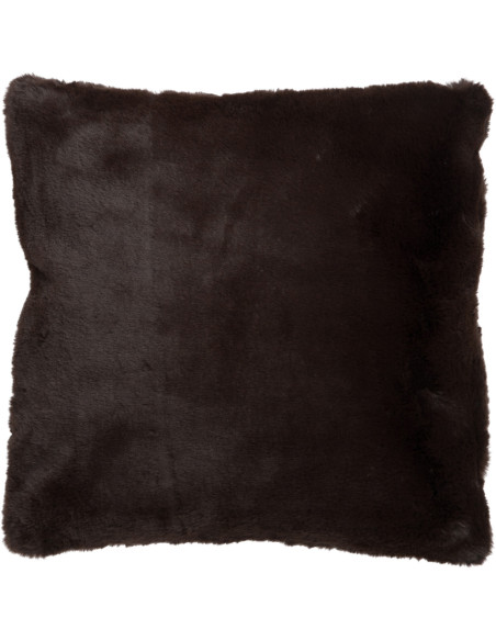 Coussin Carré Cutie 45x45 en Polyester Marron foncé - 1