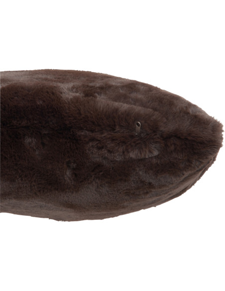 Coussin Carré Cutie 45x45 en Polyester Marron foncé - 2