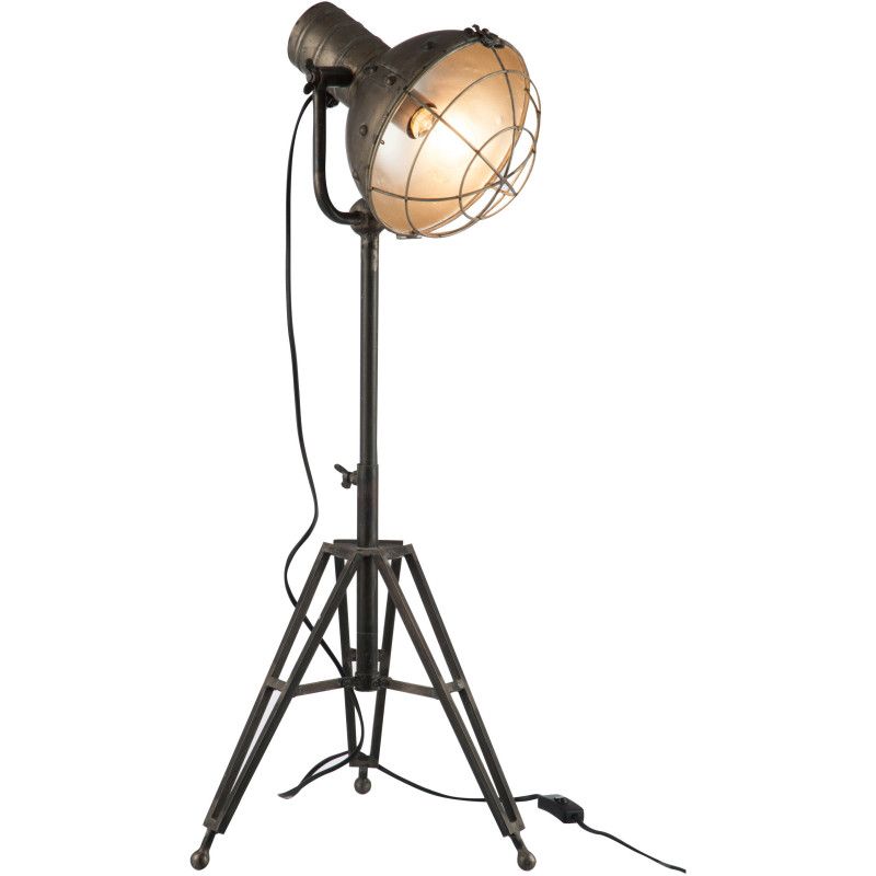 Lampe à poser au sol Spot en Métal Gris - 2