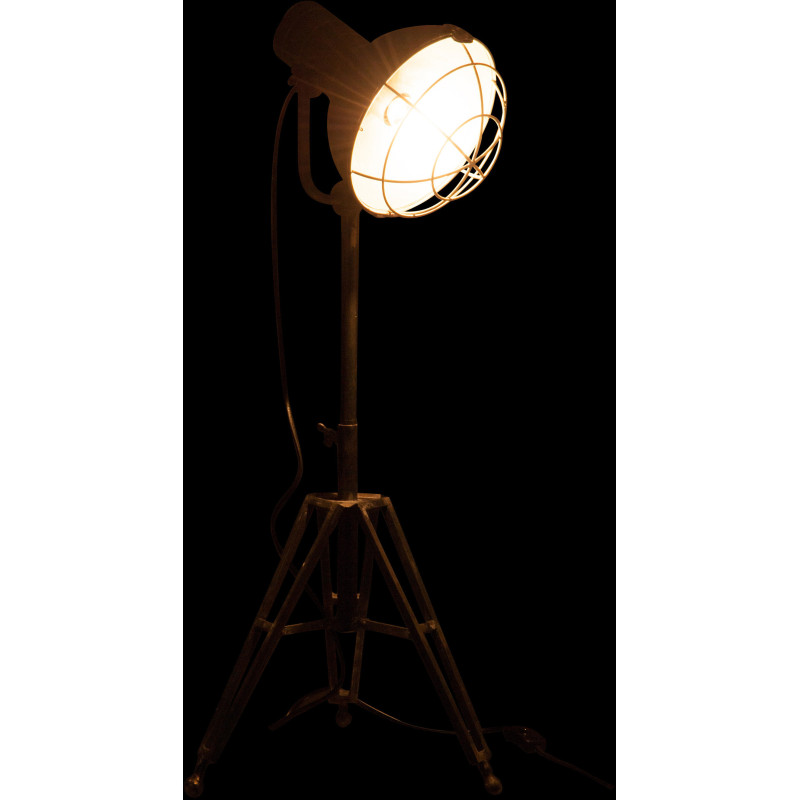 Lampe à poser au sol Spot en Métal Gris - 3