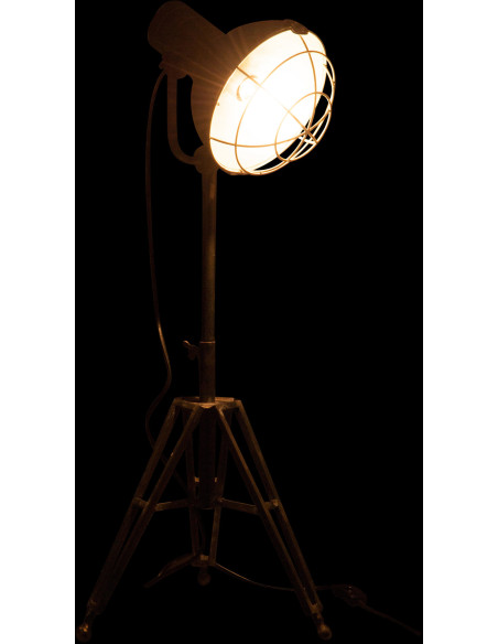 Lampe à poser au sol Spot en Métal Gris - 3