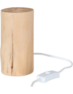 Lampe à poser Silas en Bois de meranti Naturel - 1