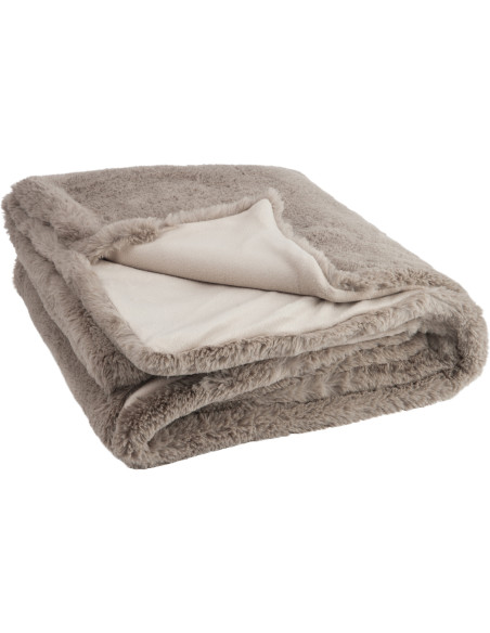 Plaid 130x180 Cutie en Polyester Gris souris - 2