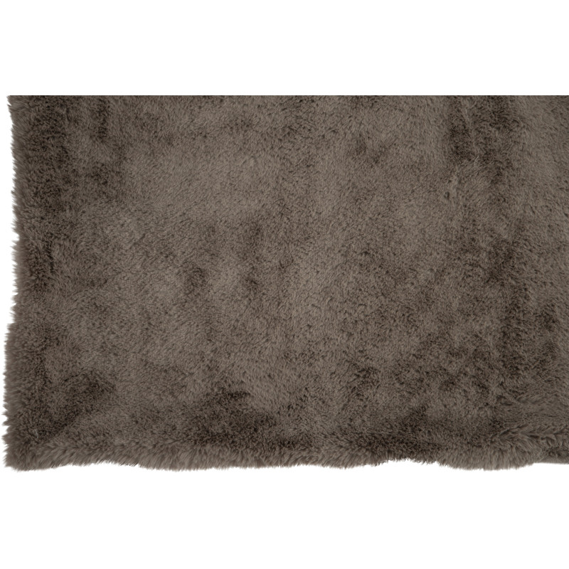 Plaid 130x180 Cutie en Polyester Gris souris - 3