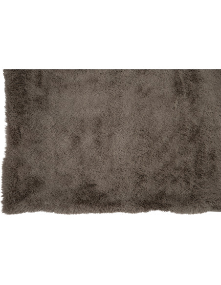 Plaid 130x180 Cutie en Polyester Gris souris - 3