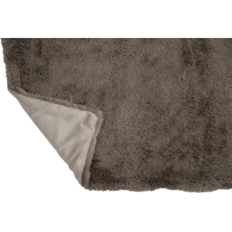 Plaid 130x180 Cutie en Polyester Gris souris - 4