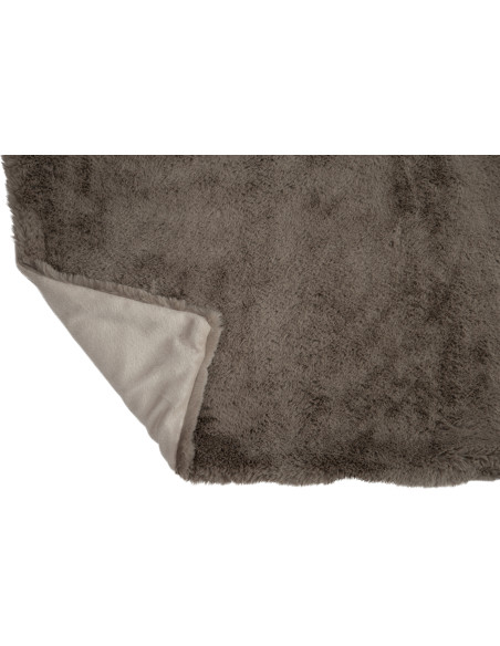 Plaid 130x180 Cutie en Polyester Gris souris - 4