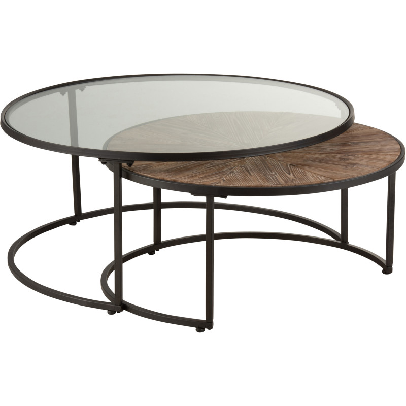 Table Basse moderne Gigogne Originale Ronde J Line - 3