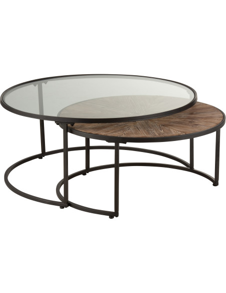 Table Basse moderne Gigogne Originale Ronde J Line - 3