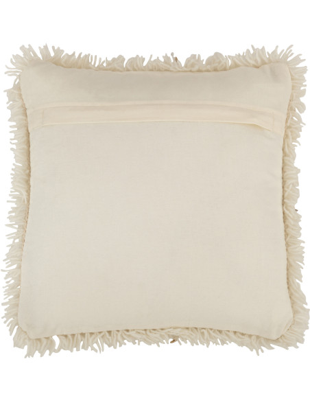 Coussin Carré Mynéos 50x50 en Coton Blanc Sequin Doré - 3