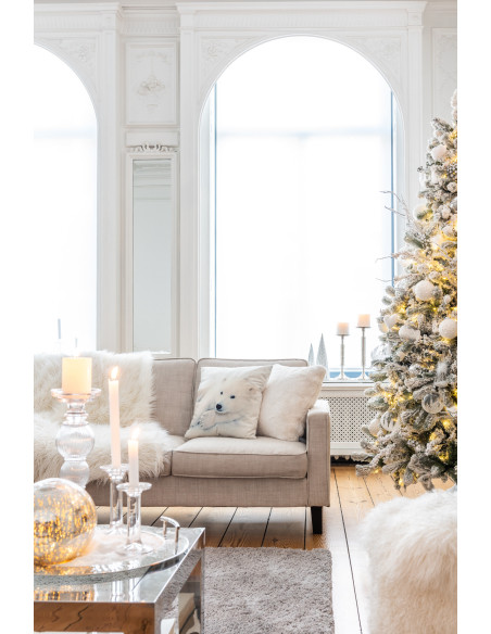 Bougeoir design sur pied Hauteur 16 cm en Verre Transparent Arman - 4