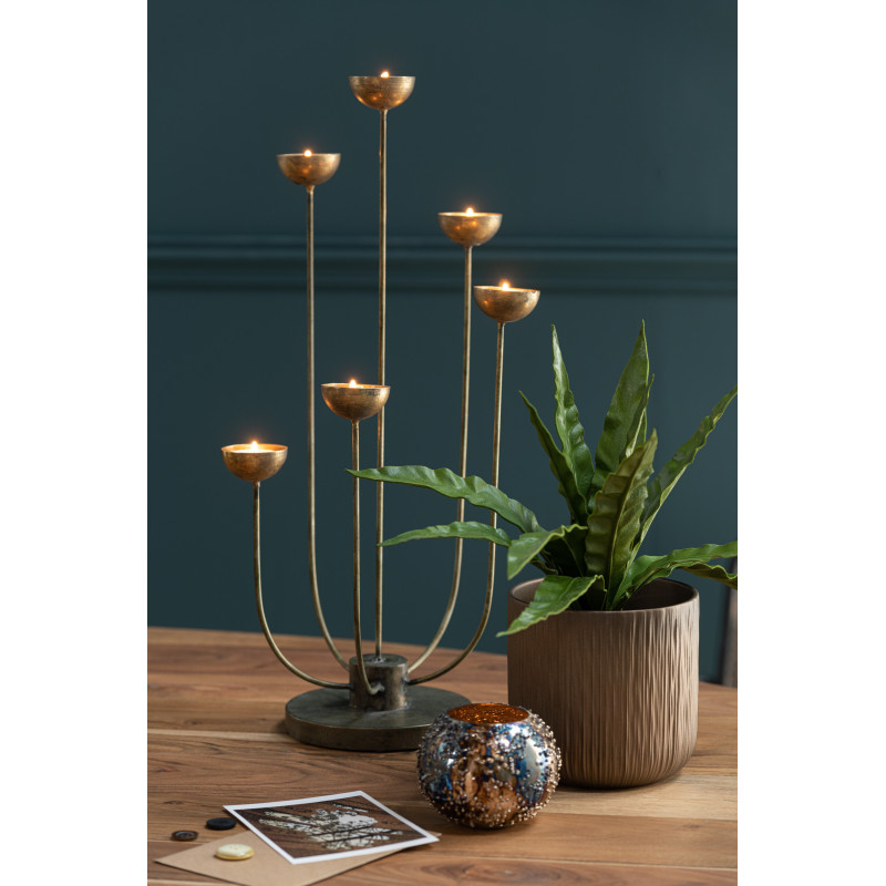 Cache-pot en Céramique Cuivré Gen Diamètre 15 cm (Lot de 2) - 5