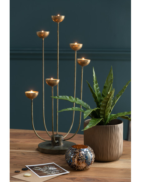 Cache-pot en Céramique Cuivré Gen Diamètre 15 cm (Lot de 2) - 5