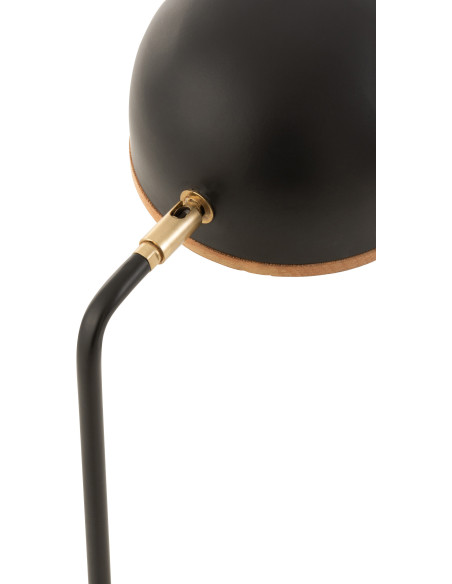 Lampe à poser Évi en Métal Noir Bois Naturel - 7