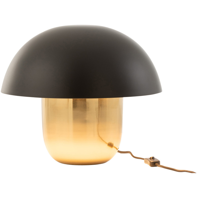 Lampe à poser Champignon Fungo 40 cm en Métal Noir Doré - 2