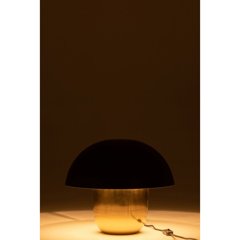 Lampe à poser Champignon Fungo 40 cm en Métal Noir Doré - 3