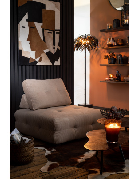 Table basse Ovale Drop en Aluminium Noir - 2