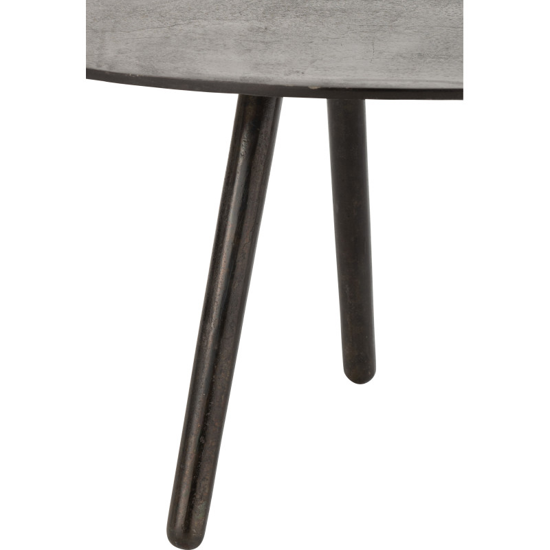 Table basse Ovale Drop en Aluminium Noir - 3