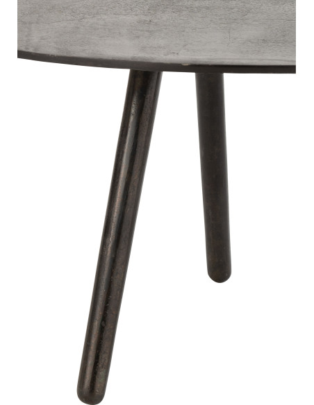 Table basse Ovale Drop en Aluminium Noir - 3