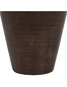 Vase moderne Conique XXL Hauteur 99 cm en Métal Cuivré Matthi - 1 2