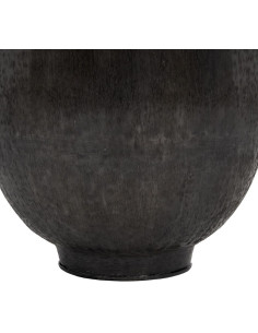 Vase moderne Ovale XXL Hauteur 120 cm en Métal Noir Amaran - 1 2