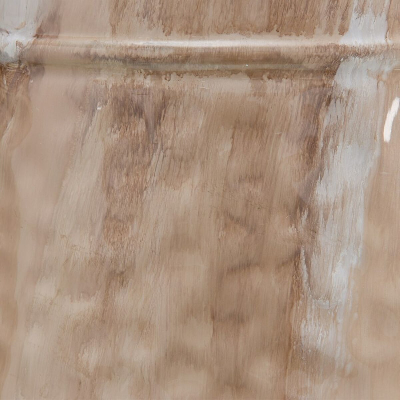 Vase moderne Cylindrique XXL Hauteur 84 cm en Métal Beige Kalanl - 3