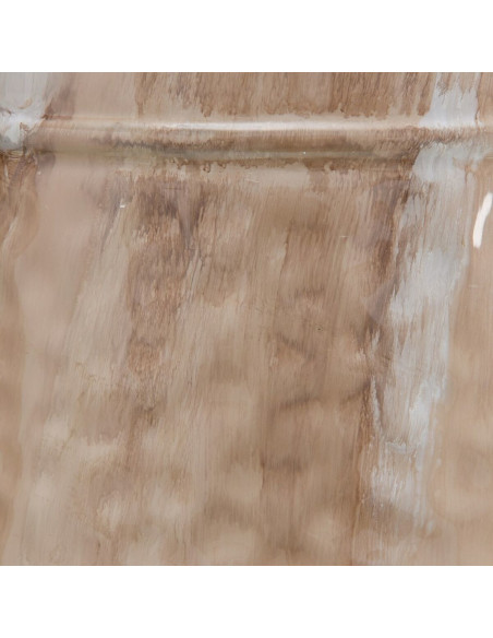 Vase moderne Cylindrique XXL Hauteur 84 cm en Métal Beige Kalanl - 3