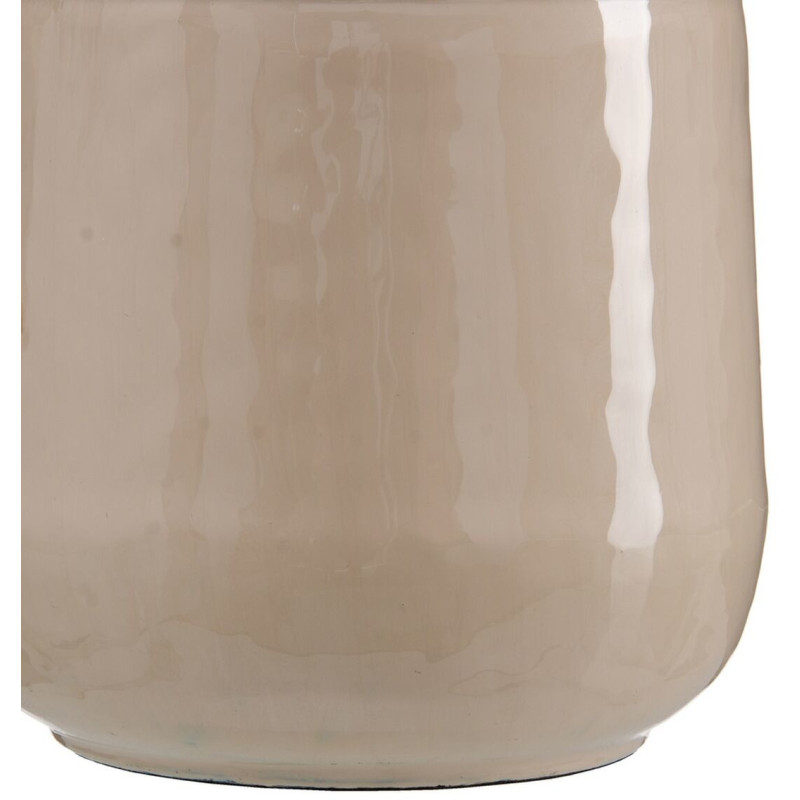 Vase moderne Cylindrique XXL Hauteur 84 cm en Métal Beige Kalanl - 4