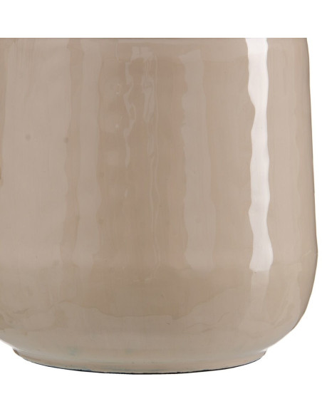 Vase moderne Cylindrique XXL Hauteur 84 cm en Métal Beige Kalanl - 4