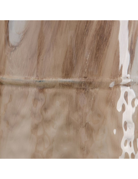 Vase moderne Cylindrique XXL Hauteur 68 cm en Métal Beige Kalanl - 3