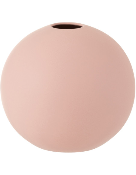 Vase Boule Hadrian Hauteur 25 cm en Céramique Rose pastel - 1