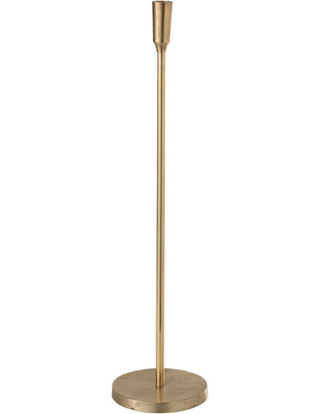 Bougeoir sur pied Candor Hauteur 60 cm en Métal Doré - 1