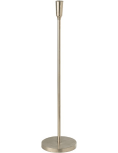 Bougeoir sur pied Candor Hauteur 60 cm en Métal Argenté - 1