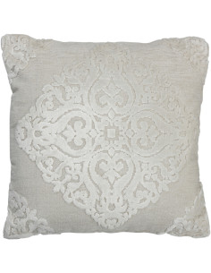 Coussin Carré Vendé 45x45 en Polyester Blanc - 1