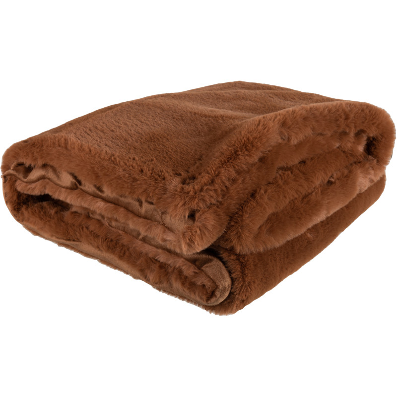 Plaid 130x180 Cutie en Polyester Sienna Marron - 1