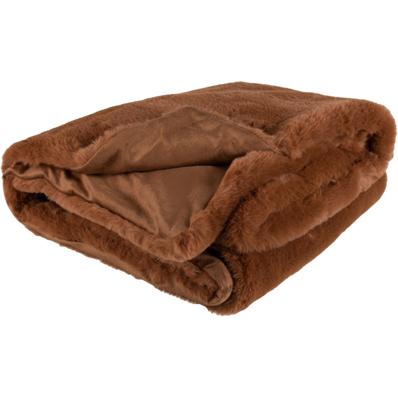 Plaid 130x180 Cutie en Polyester Sienna Marron - 2