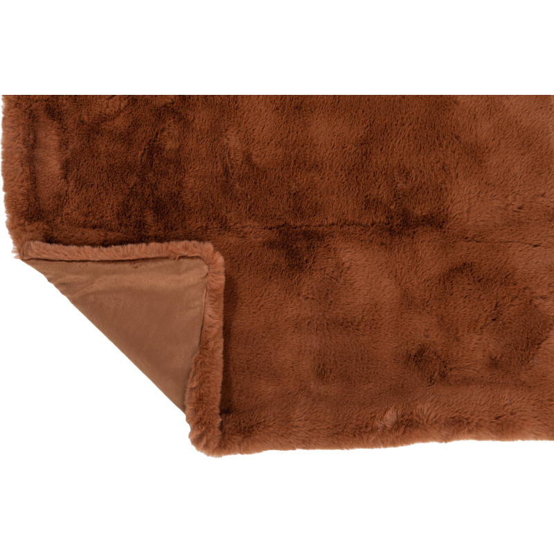 Plaid 130x180 Cutie en Polyester Sienna Marron - 4