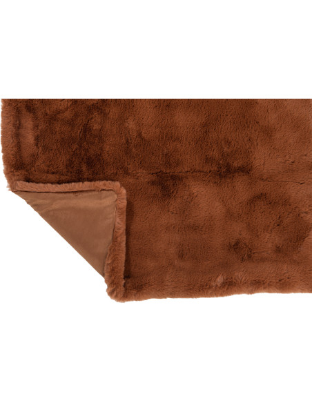Plaid 130x180 Cutie en Polyester Sienna Marron - 4