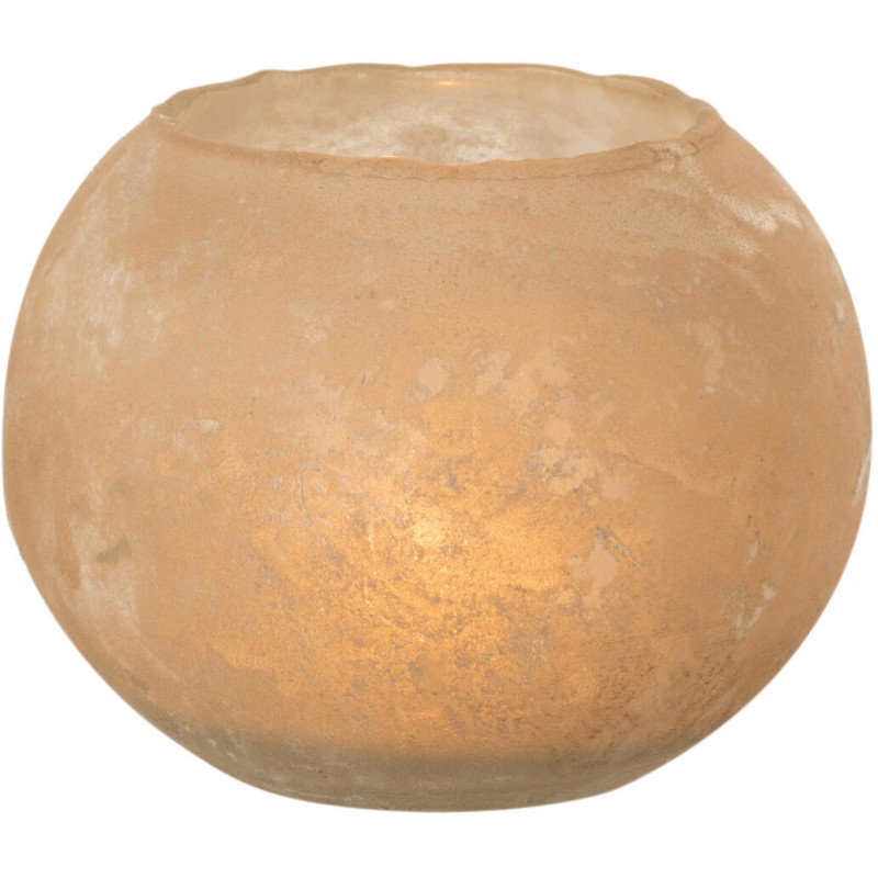 Vase Boule Soda Hauteur 15 cm en Verre Doré - 3