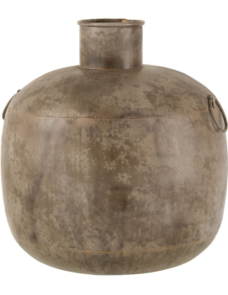 Vase Amphore XL Persée Hauteur 50 cm en Métal Marron - 1