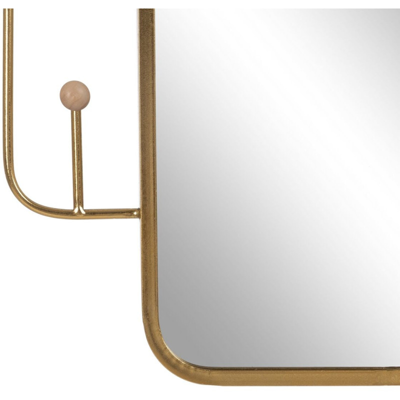 Miroir d'entrée Mural Rectangulaire XXL 55x100 en Métal Doré Xylor - 4