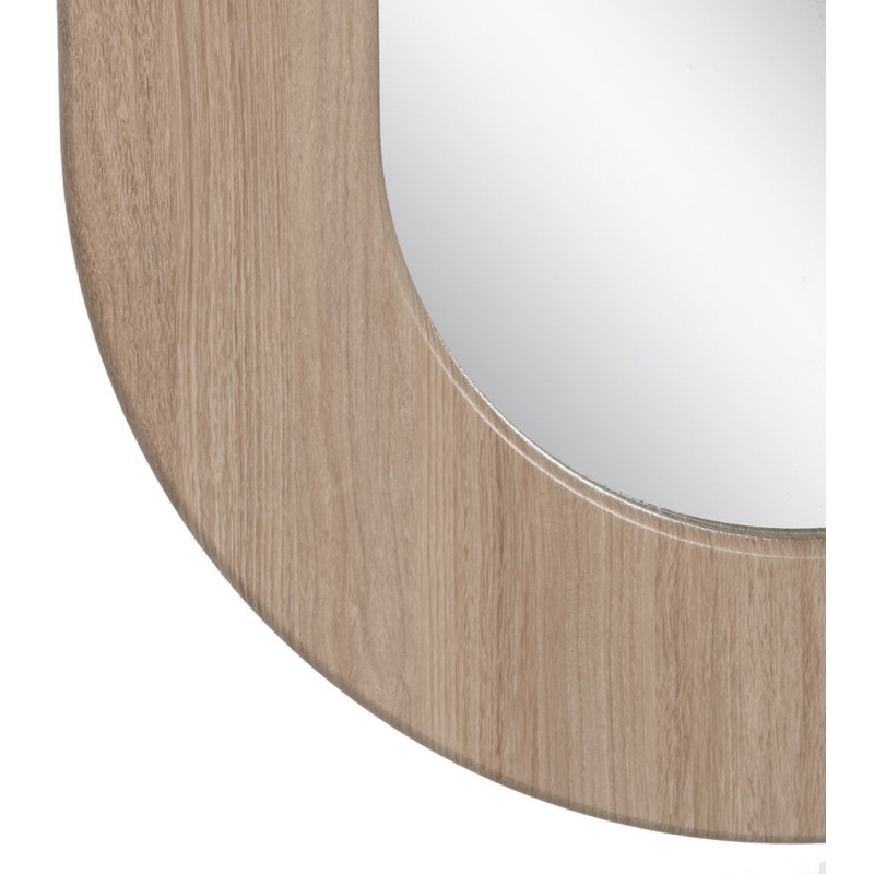 Miroir moderne Mural Ovale XL 50x80 en Bois Naturel Tyren - 5