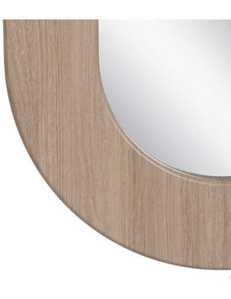 Miroir moderne Mural Ovale XL 50x80 en Bois Naturel Tyren - 5