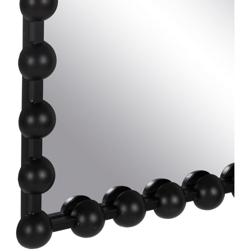 Miroir original Boule Mural Rectangulaire XL 60x90 en Métal Noir Wylen - 3
