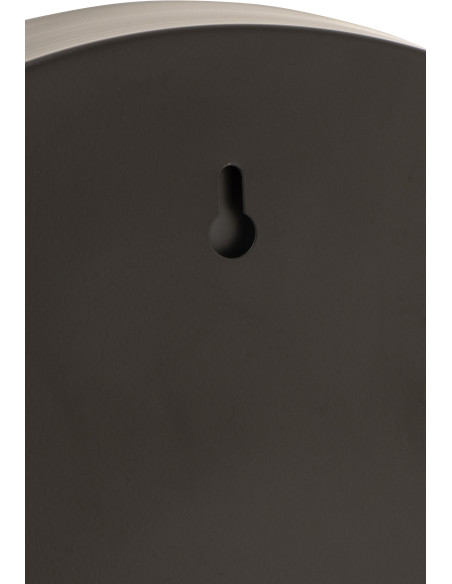 Petit Miroir Mural Rond Rufus en Métal Noir - 3