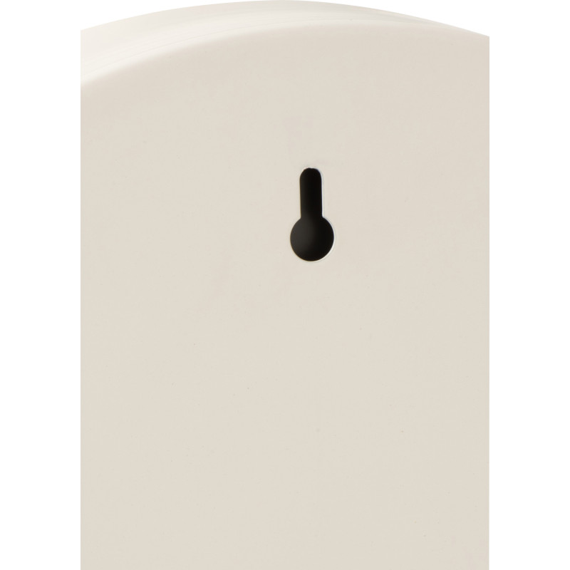 Petit Miroir Mural Rond Rufus en Métal Blanc - 3