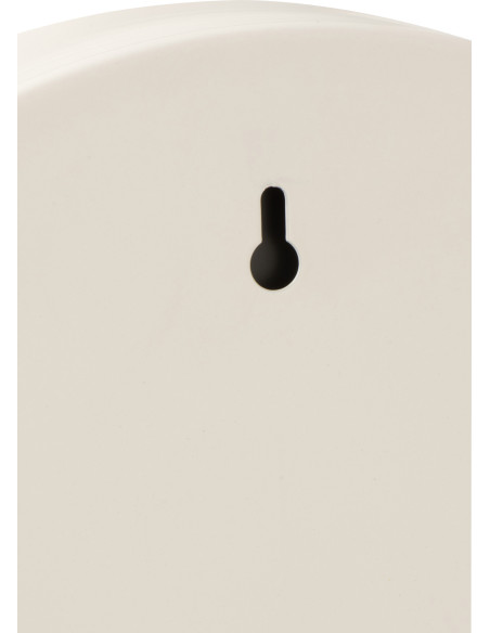 Petit Miroir Mural Rond Rufus en Métal Blanc - 3